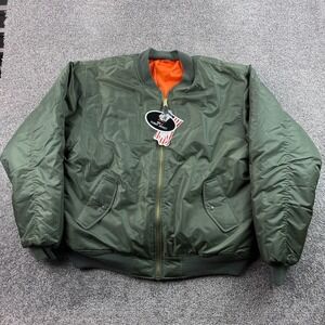 NWT Rothco MA-1 Bomber Jacket Mens 5XL Green Reversible Aviator Flyers Vintage